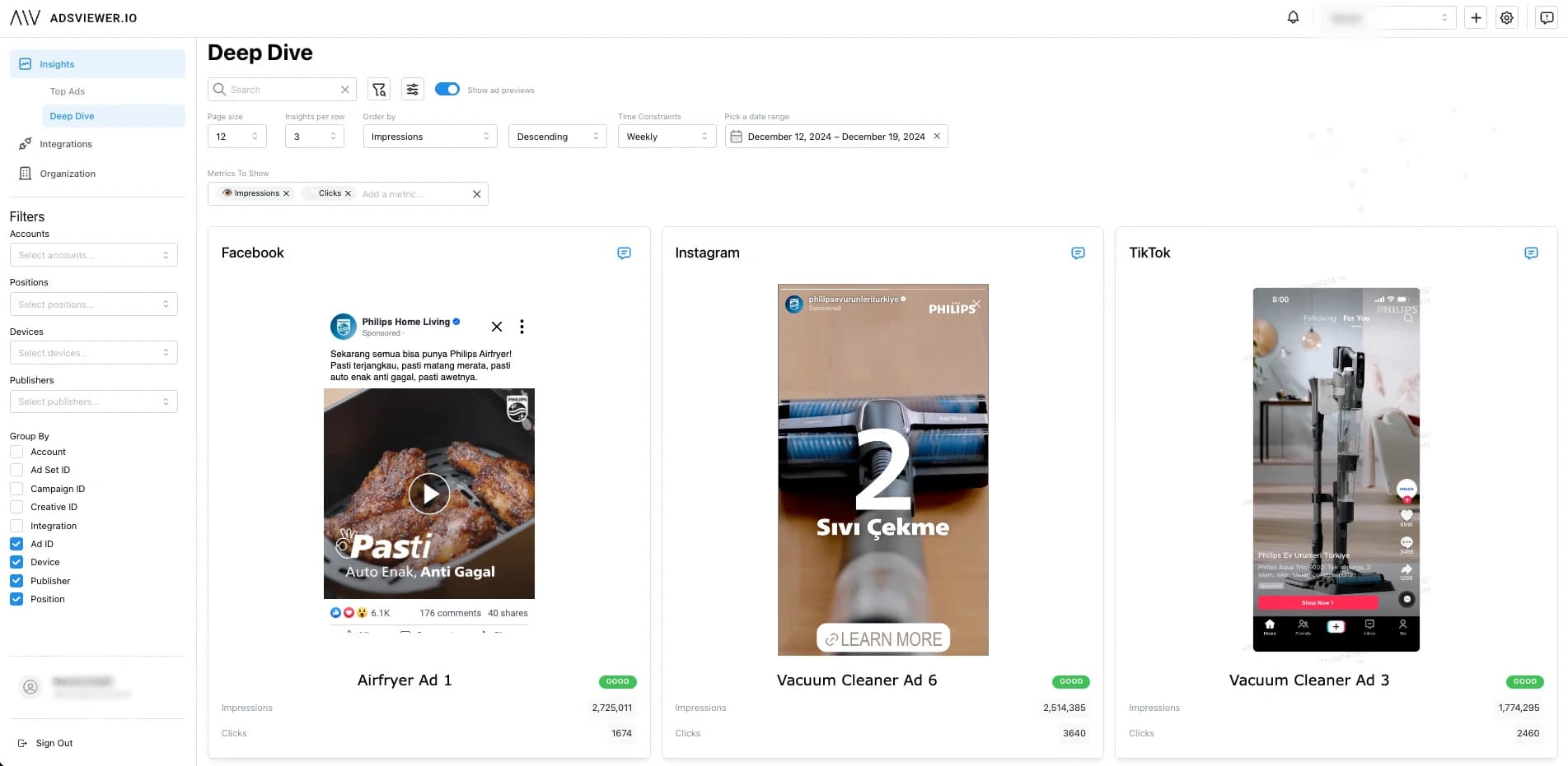 AdsViewer Platform Dashboard